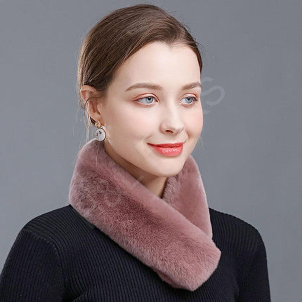 Minimalist Design Rex Rabbit Fur Scarf Real Fur Wholesale | Boutique Supply - Image 7