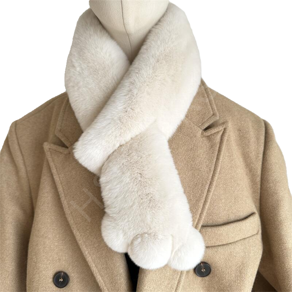 fur scarf wholesale manufacturer - HL23W023