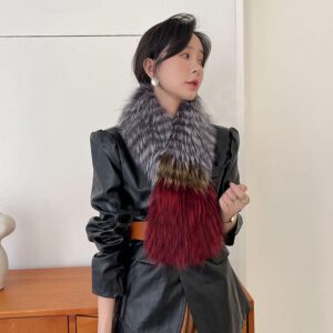 fur scarf wholesale manufacturer - HL23W028